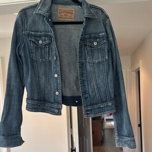 Express Faded Blue Denim Jacket